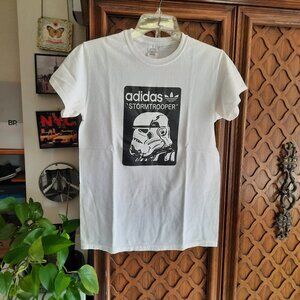 ADIDAS ORIGINAL Limited Edition! Starwars Stormtrooper Graphic Cotton Tee - Sz S